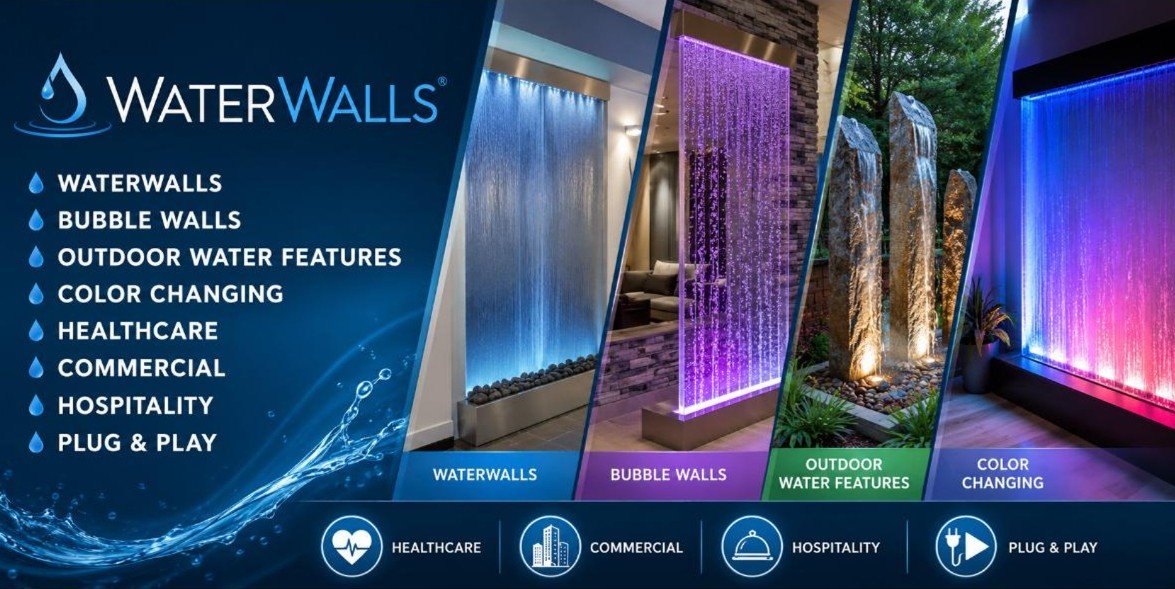 WaterWalls — Healthcare, Commercial, Hospitality & Plug & Play